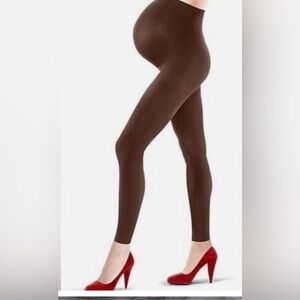 SPANX Assets Marvelous Mama Lucky Leggings Brown Maternity Ankle Length Sz 3
